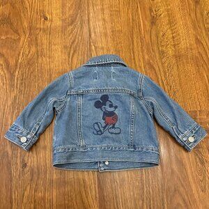 Baby Gap Disney Mickey Mouse embroidered Jean Jacket